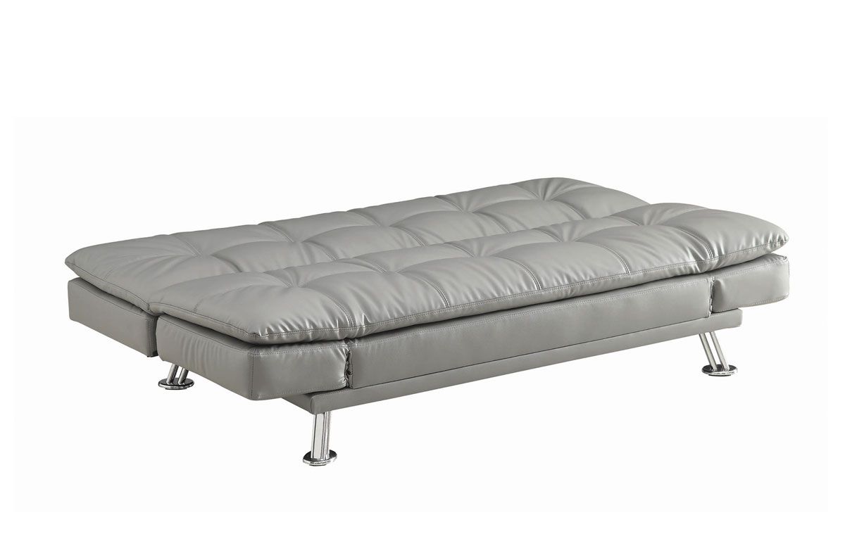 Chaise Modern Grey Futon Closeup