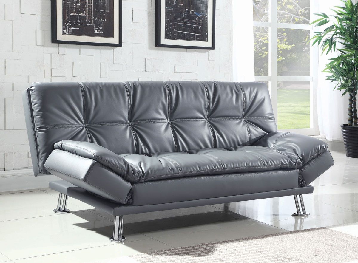 Chaise Modern Grey Futon