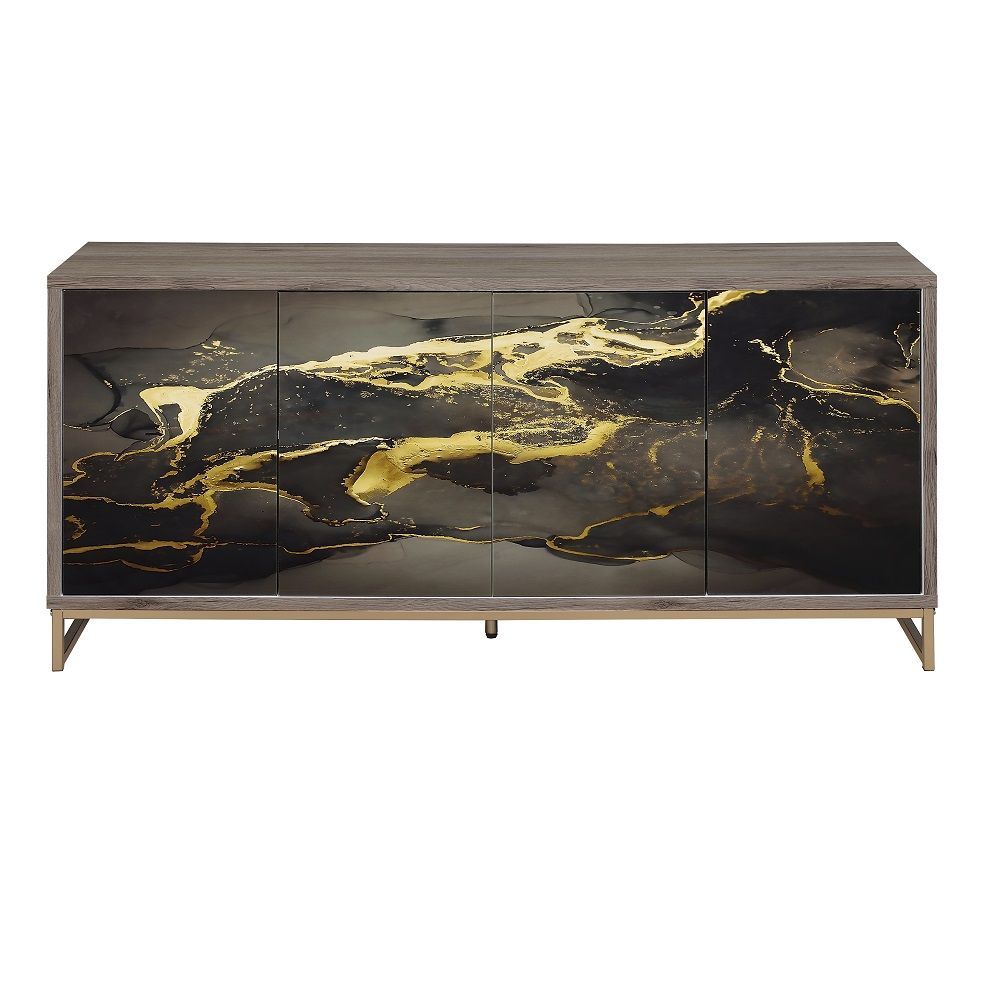 Charrot Marble Print Sideboard