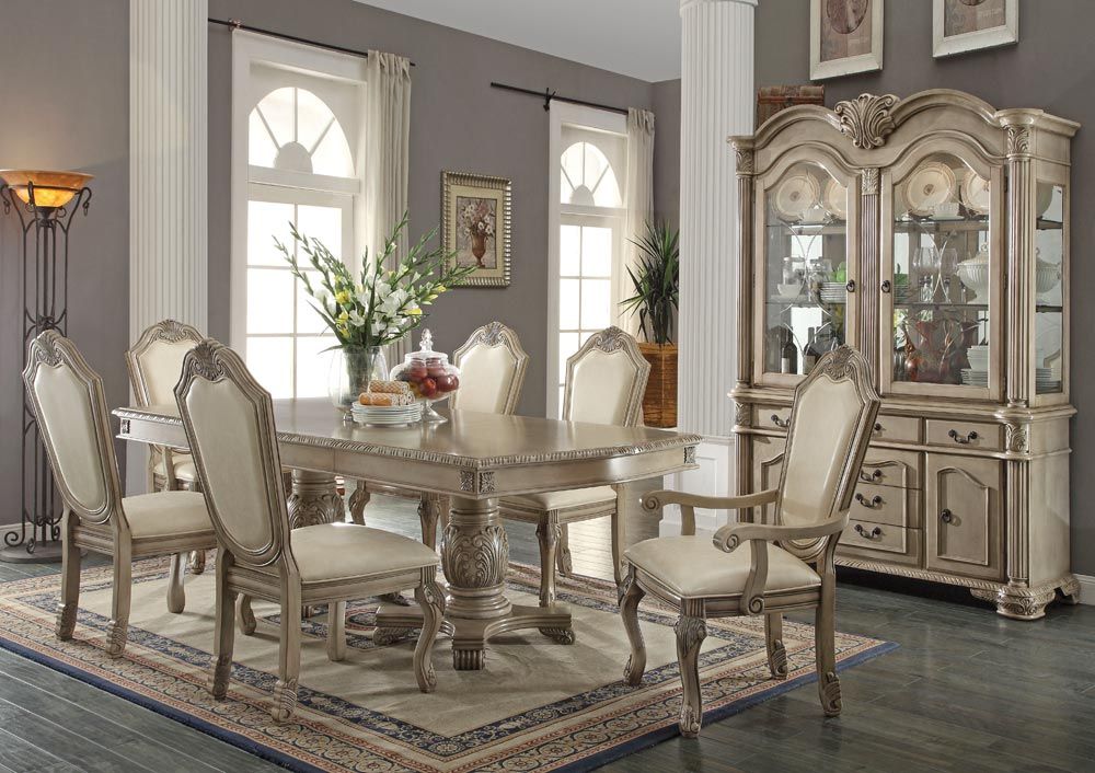 Chateau Antique White Dining Room Furniture
