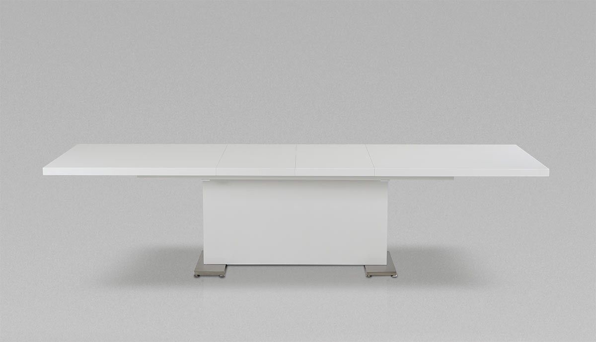 Cierra White Dining Table With Extensions