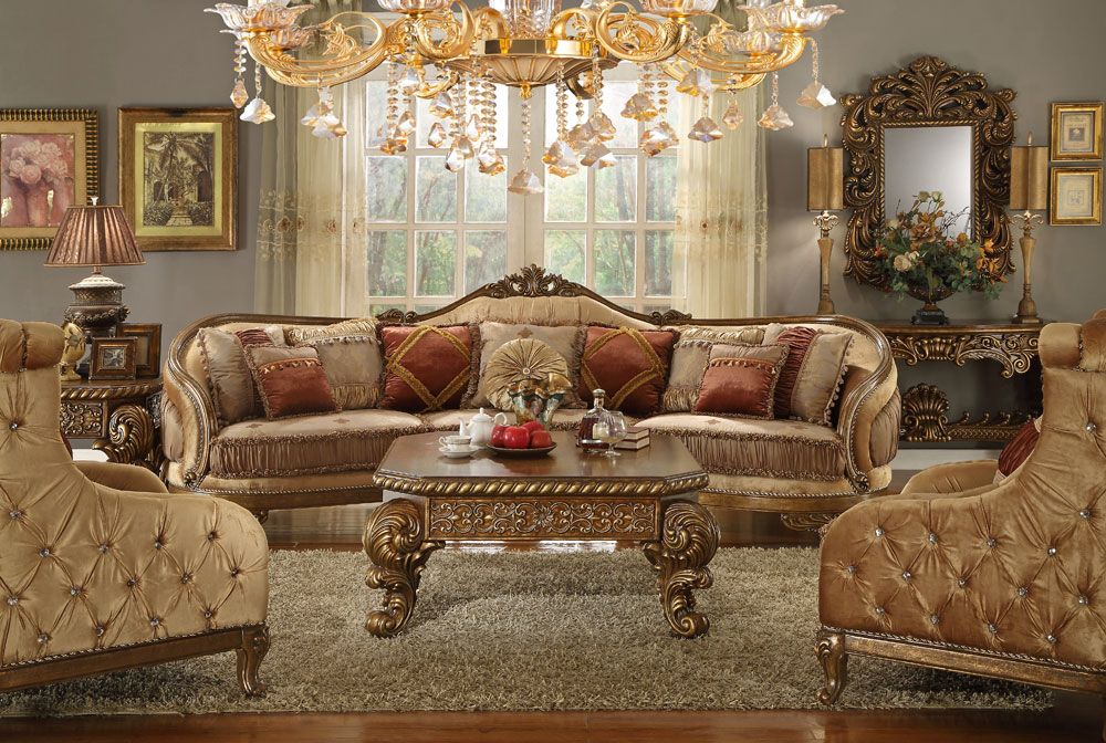 Cipriano Victorian Style Oversized Sofa