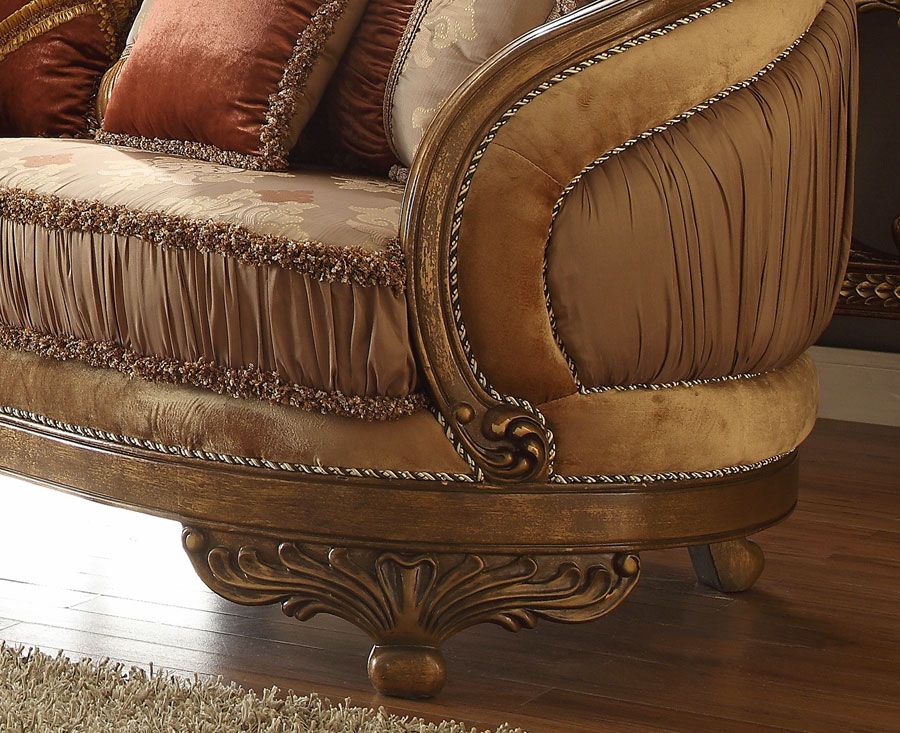 Cipriano Victorian Style Sofa Side Details