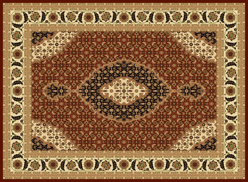 Mona Lisa Area Rug Collection T02 Burgundy