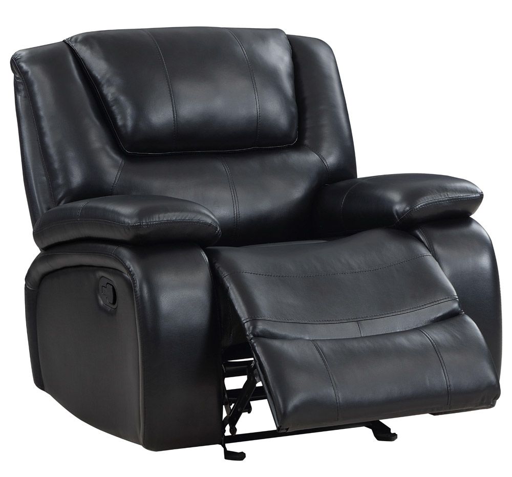 Clifford Black Leather Recliner Chair