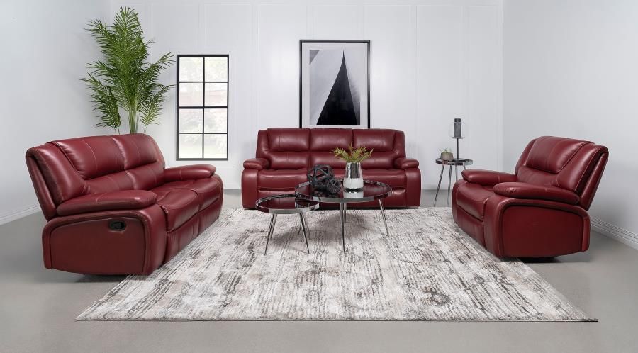 Clifford Red Leather Recliner Sofa Set