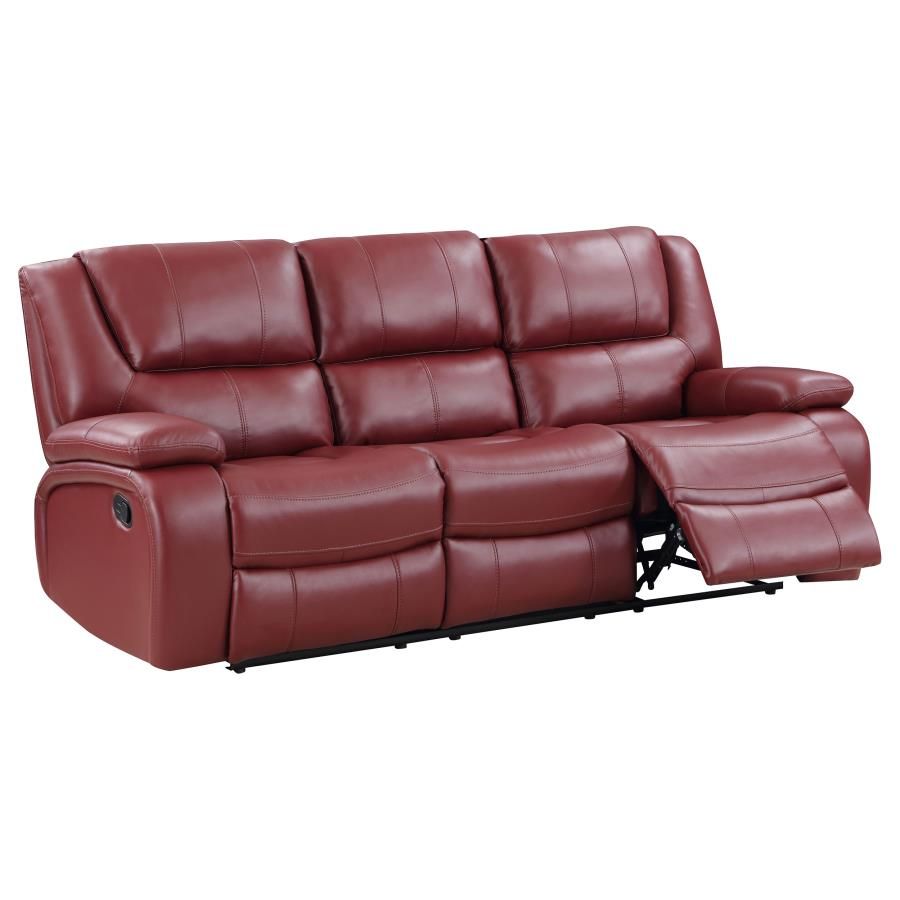 Clifford Red Leather Recliner Sofa