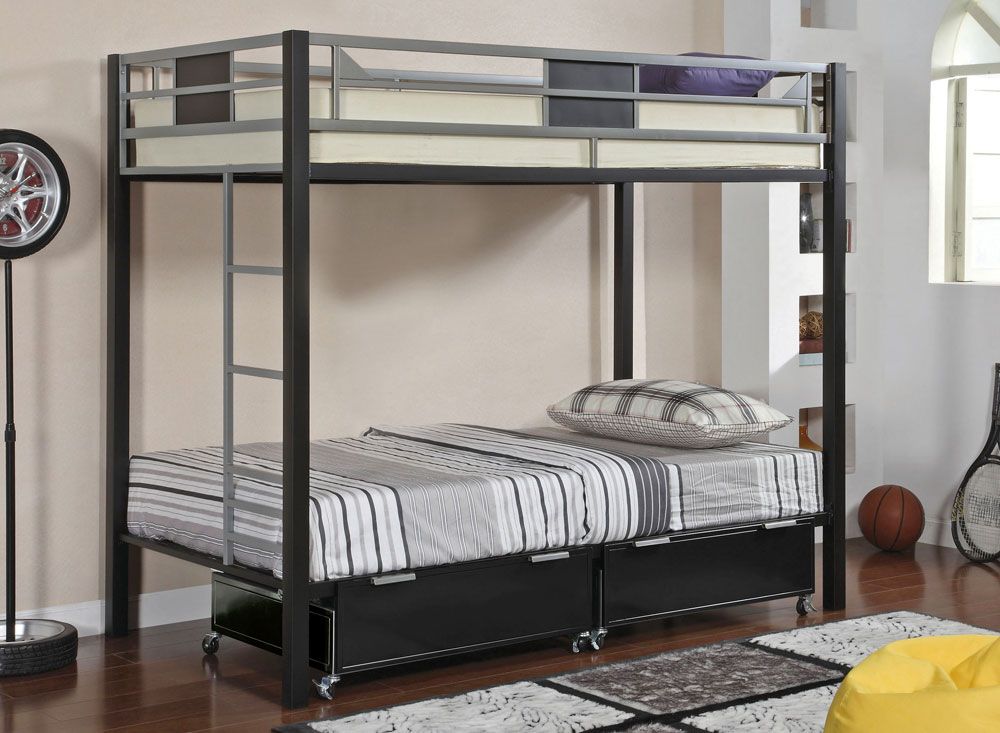 Clifton Modern Twin Over Twin Bunkbed