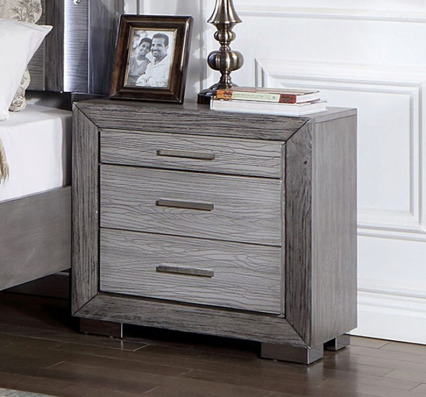 Clint Rustic Grey Night Stand