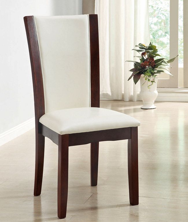 Manhattan White Leatherette Chairs 