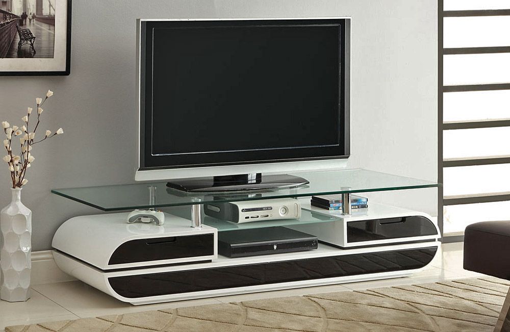 Evos Two Tone Lacquer Finish TV Stand