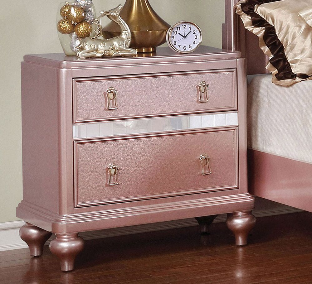 Roselie Pink Night Stand