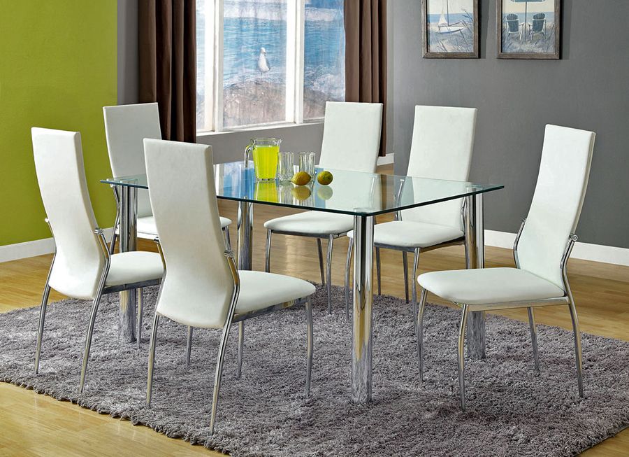 Kalawao Modern Glass Dining Table