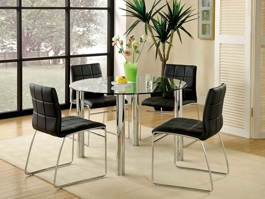 Kona Round Glass Top Table Set