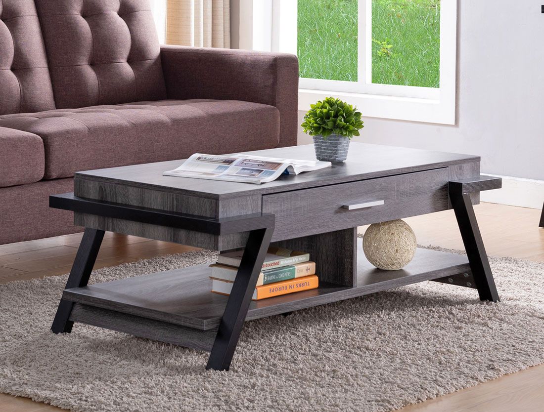 Colette Coffee Table With Drawers