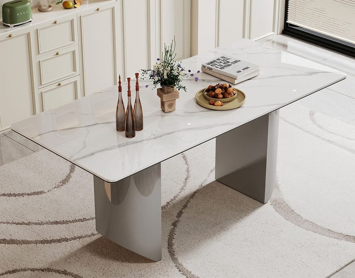 Coleville Faux Marble Top Dining Table