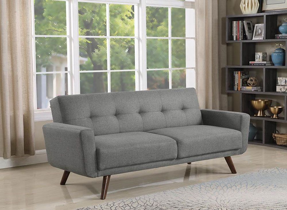 Conall Grey Linen Sofa Bed