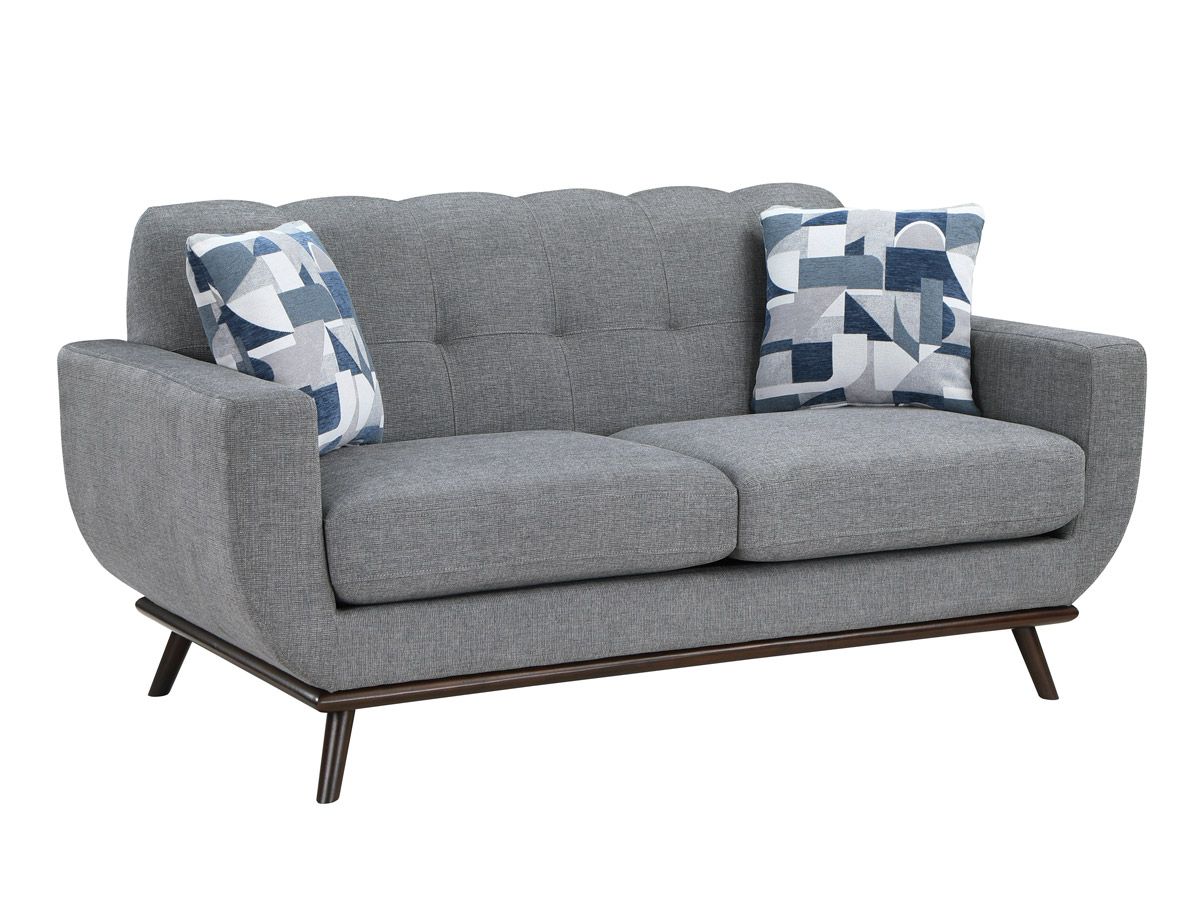 Concord Mid-Century Modern Loveseat