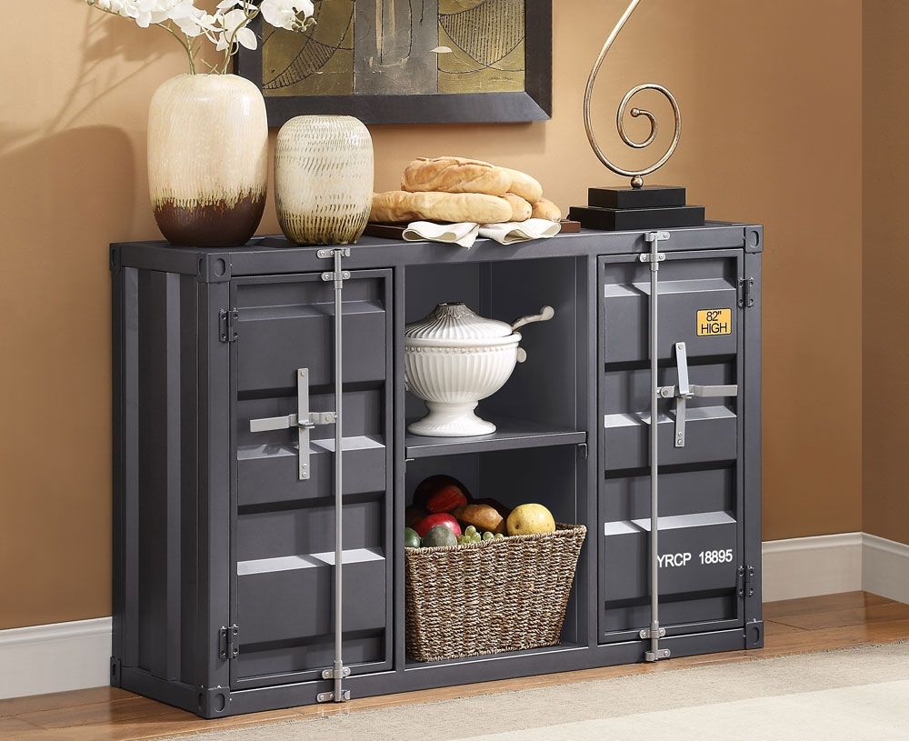 Container Gunmetal Finish Server