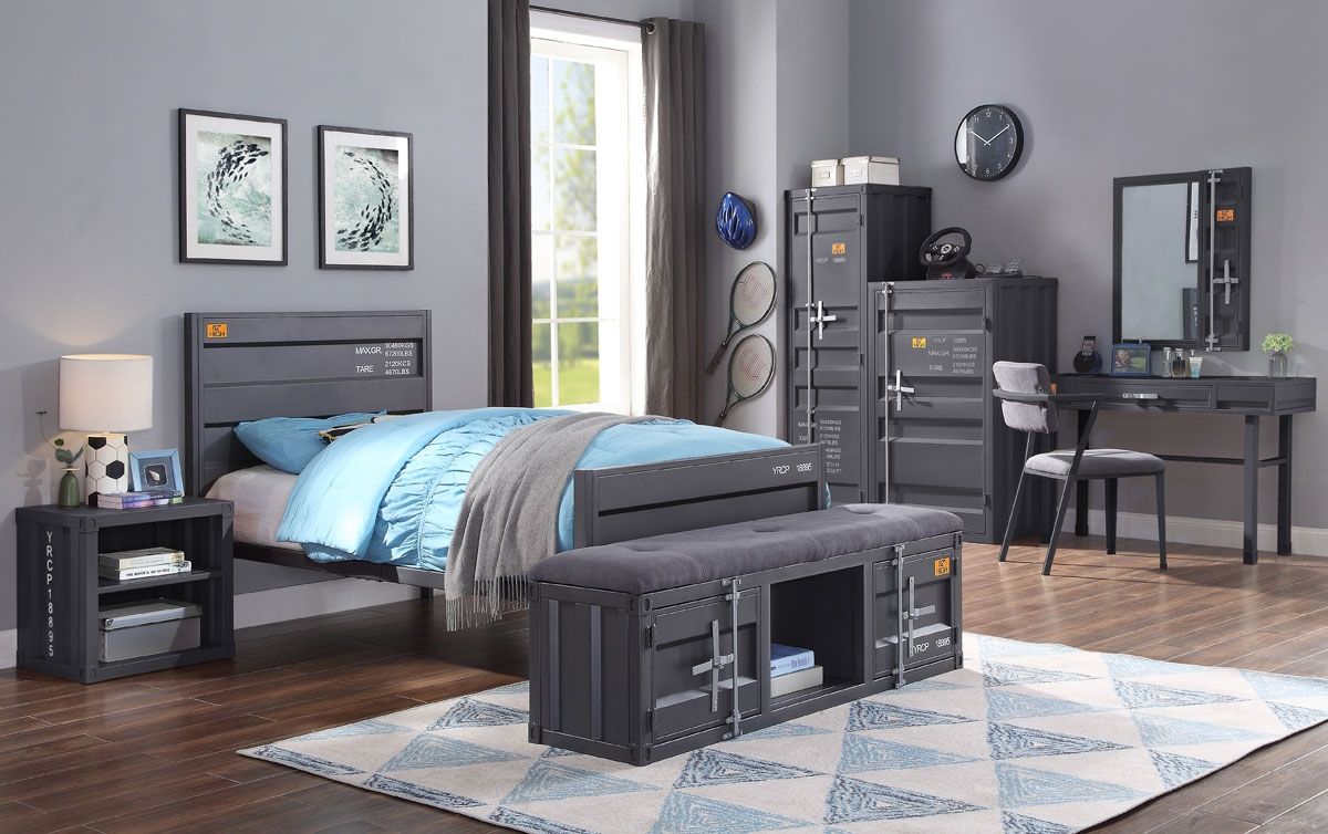 Container Gunmetal Youth Bedroom Furniture