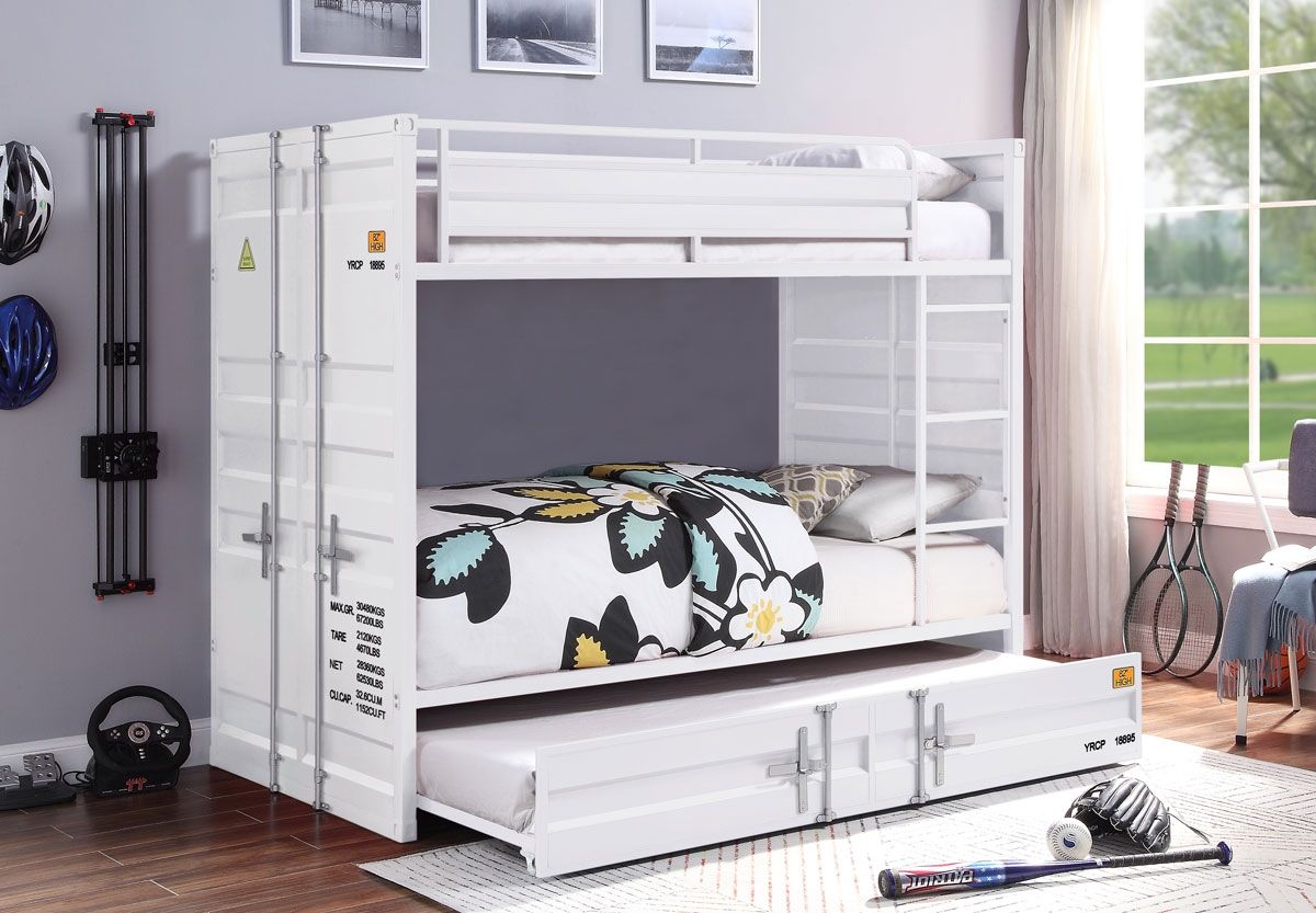 Container White Bunkbed Industrial Style
