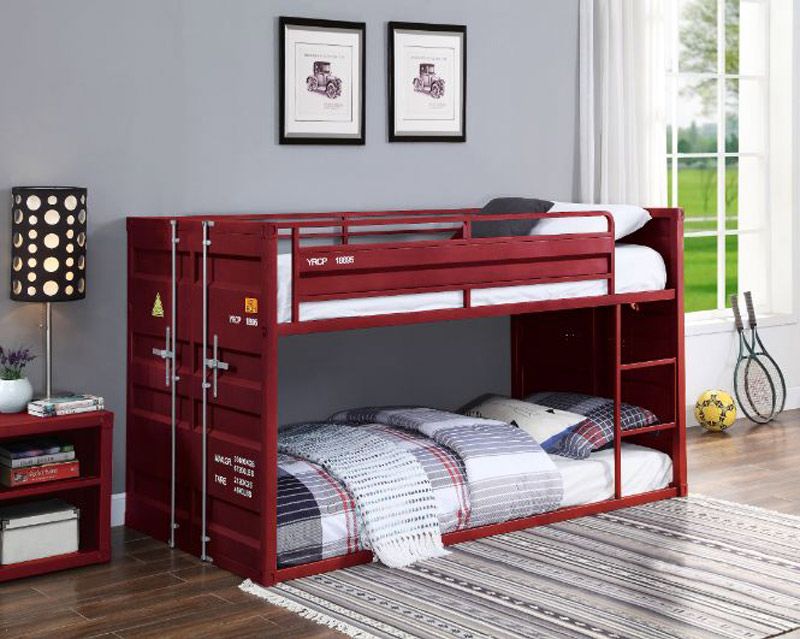 Container Red Finish Bunkbed
