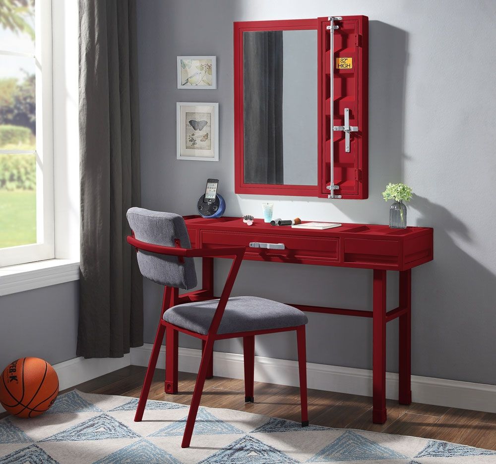 Container Red Vanity Set
