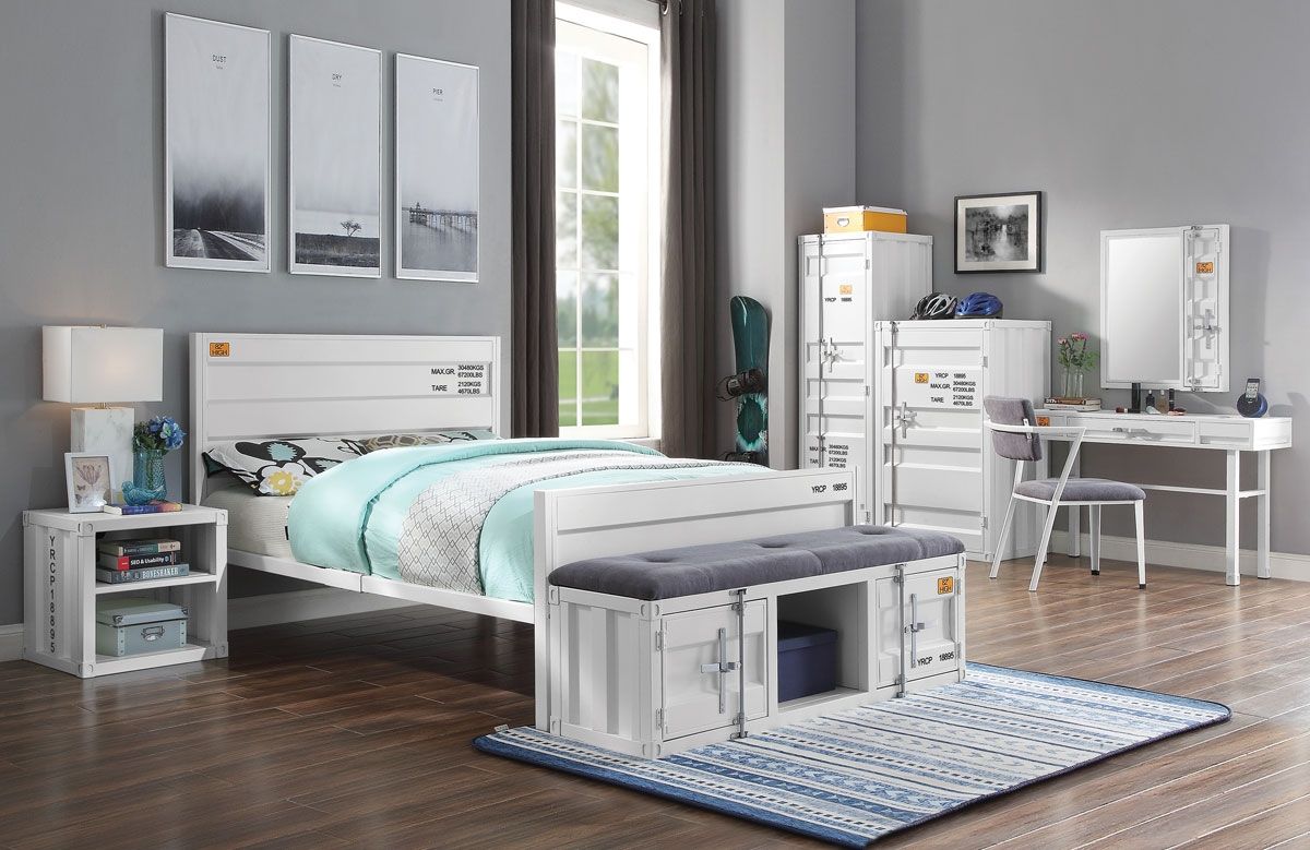 Container White Youth Bedroom Furniture