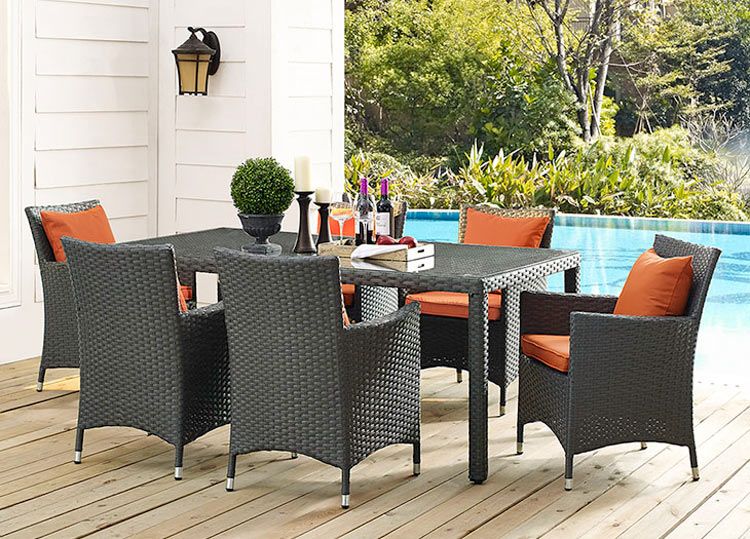 Convene 7-Piece Outdoor Dining Table Set