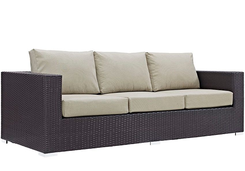 Convene Beige Outdoor Patio Sofa