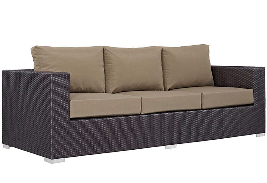 Convene Mocha Outdoor Patio Sofa