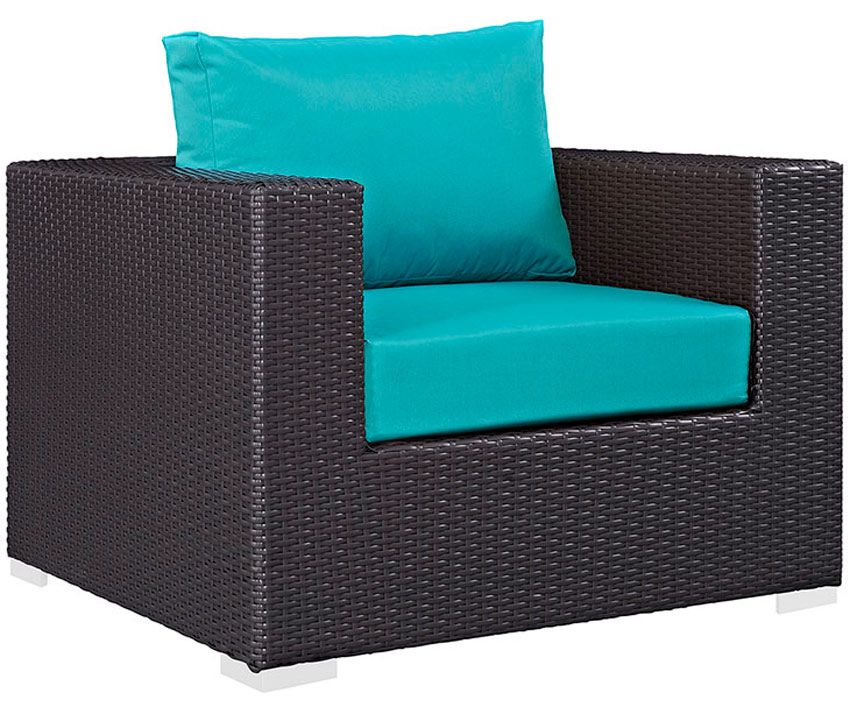 Convene Turquoise Outdoor Chair