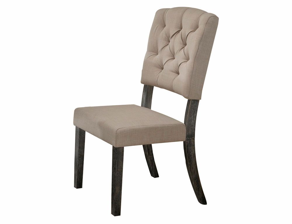 Corliss Tufted Linen Fabric Chair