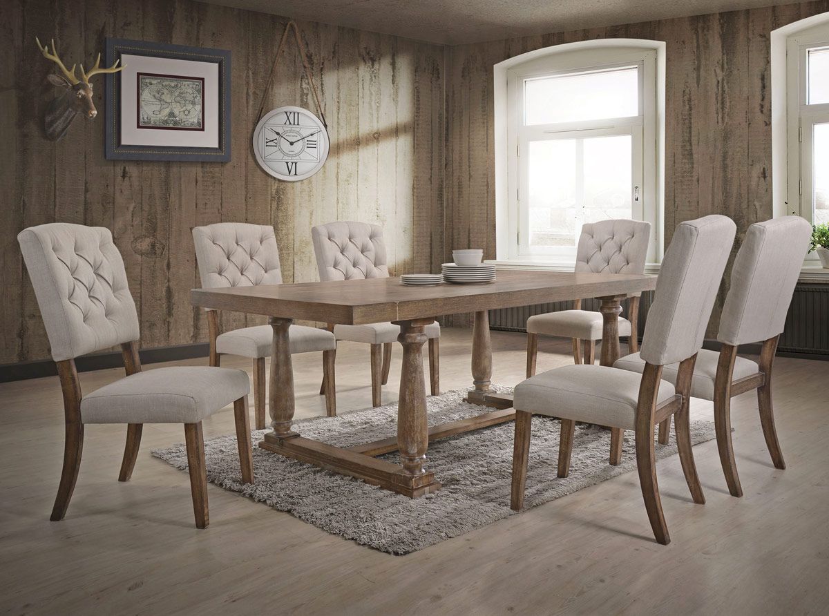 Corliss Weathered Oak Dining Table