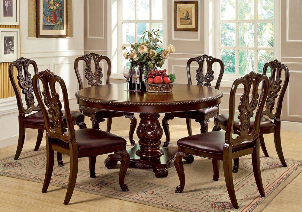 Coronado Cherry Finish Dining Table Set