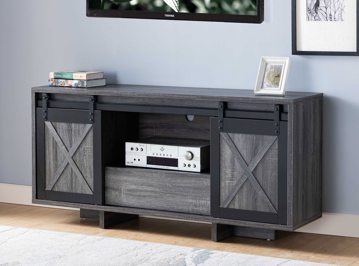 Corry TV Stand With Barn Doors