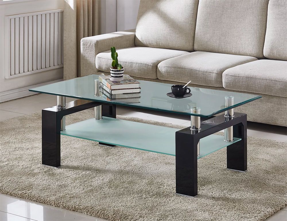 Camila Glass Top Coffee Table