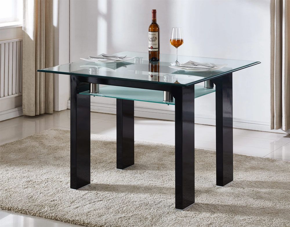 Camila Glass Top End Table