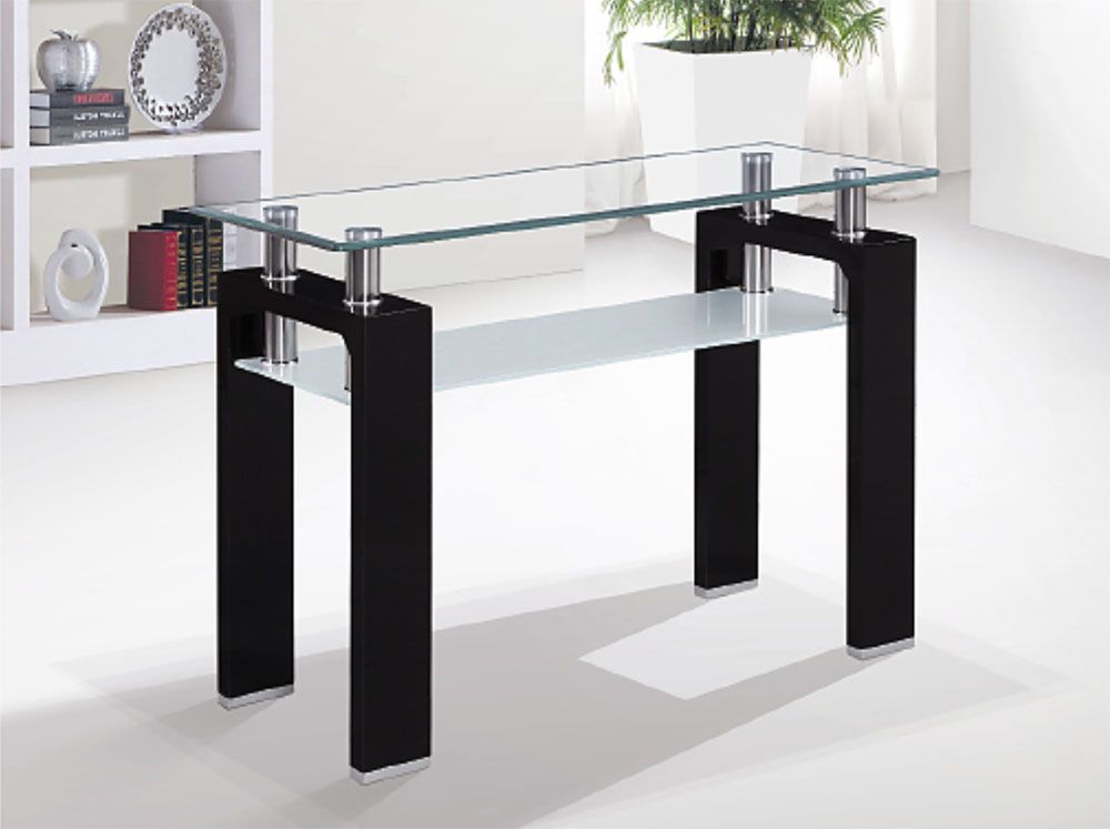 Camila Glass Top Sofa Table