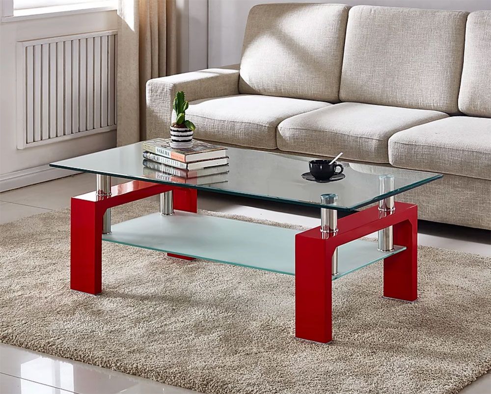 Camila Red Coffee Table