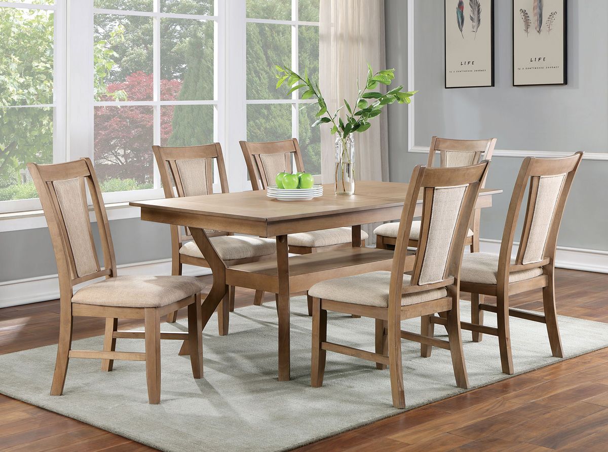 Cotette Natural Tone Dining Table Set