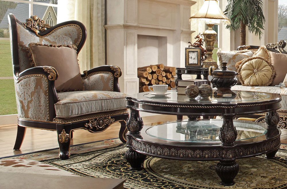 Crown Classic Style Chair and Coffee Table