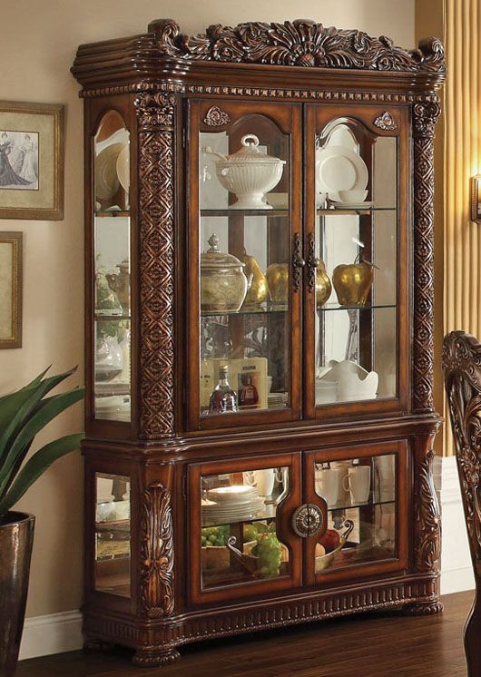 Vendome Curio Cabinet,Vendome Counter Height Chairs,Vendome Counter Height Table Set