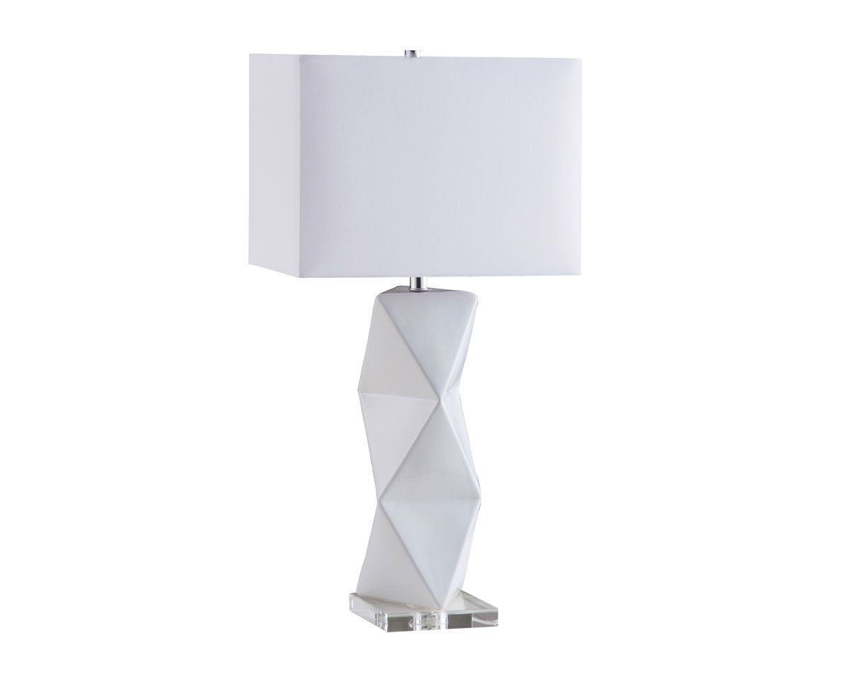 Cyrus White Finish Table Lamp