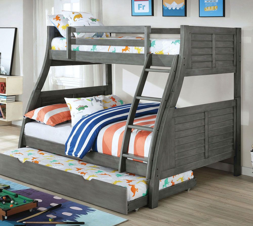 Dakota Grey Twin Over Full Bunkbed