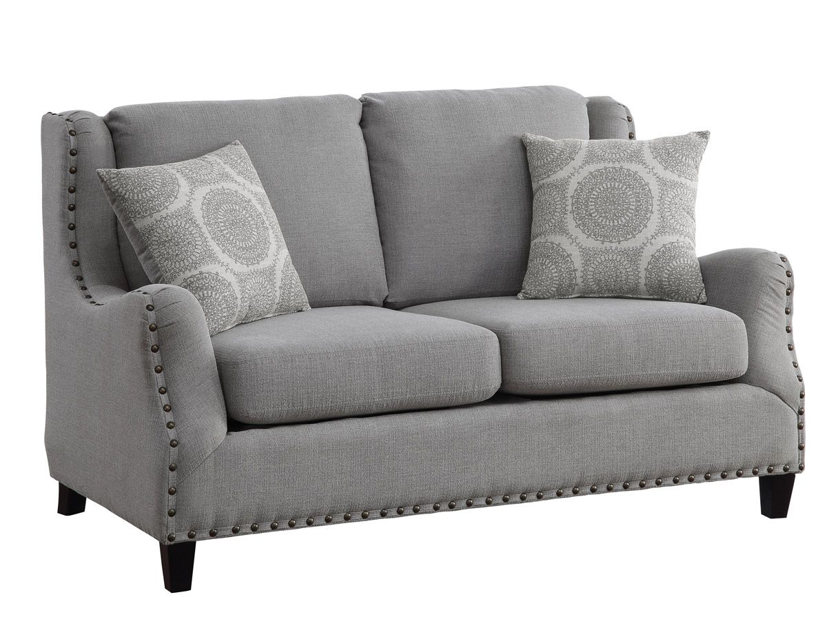 Dalton Grey Fabric Loveseat