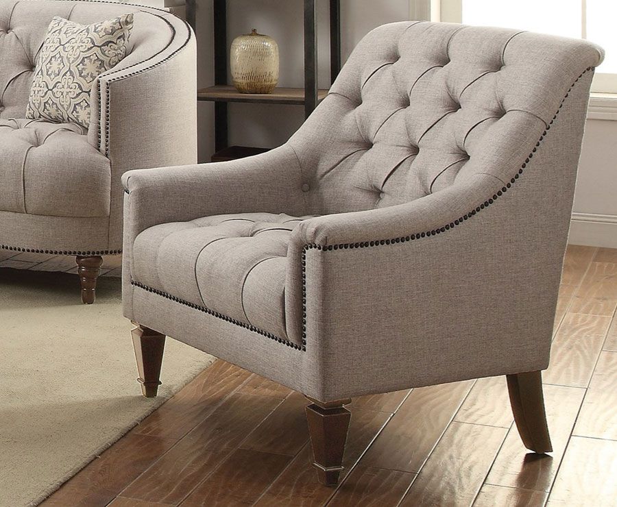 Daney Linen Fabric Arm Chair