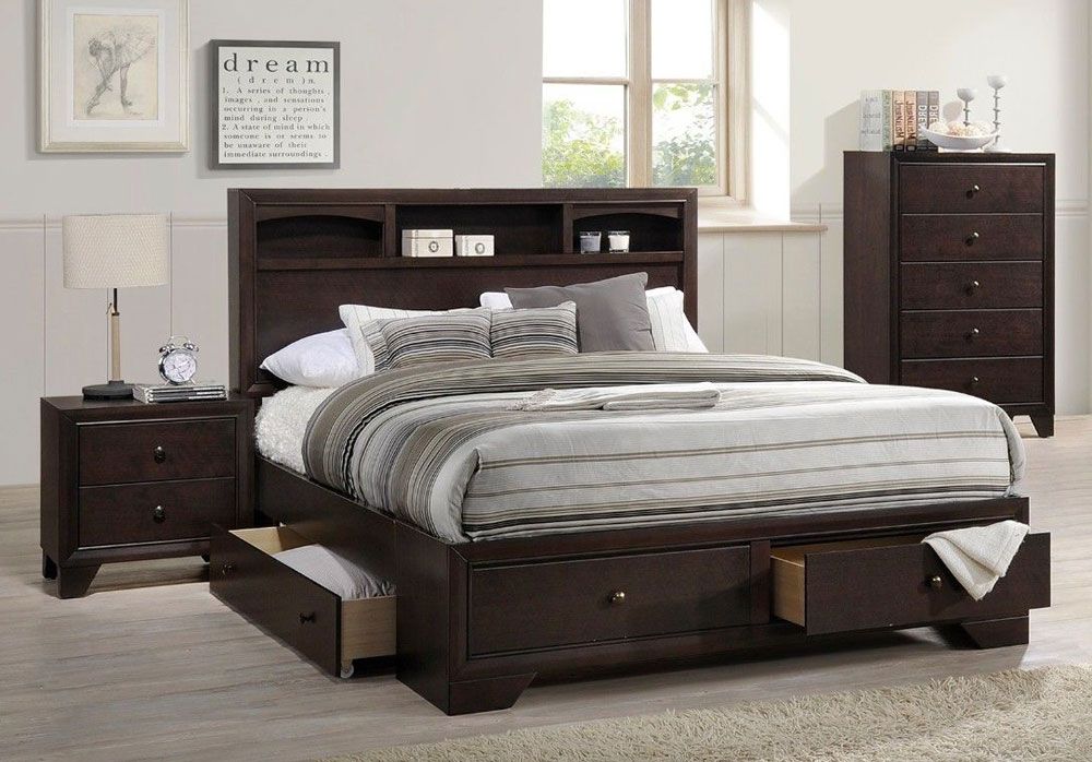Darien Bed With Storage Drawers