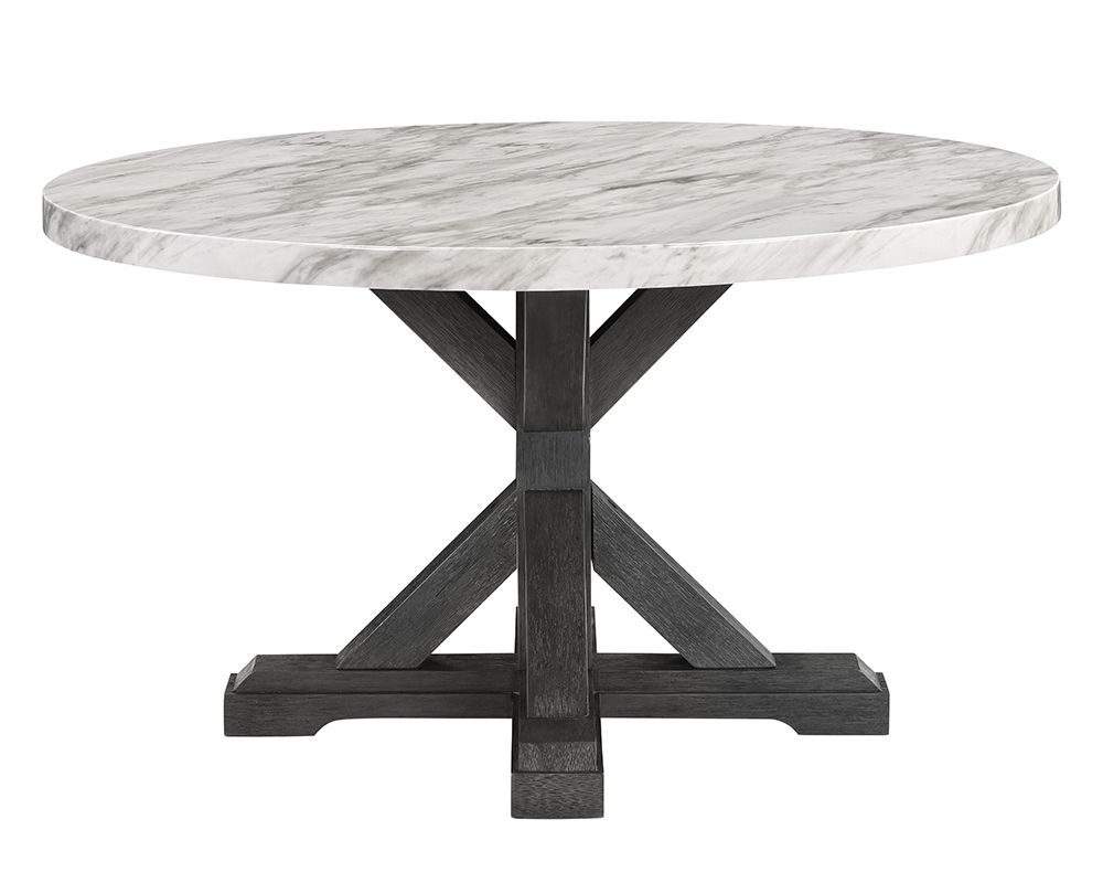 Debbie Round Faux Marble Dining Table