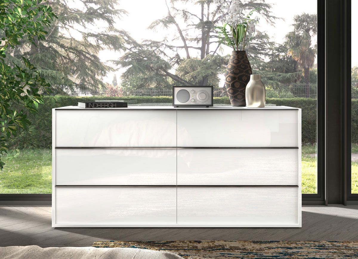 Deborah White Lacquer Finish Dresser